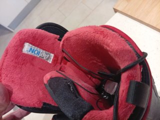 Botas de Snowboard Negras y Rojas salomon