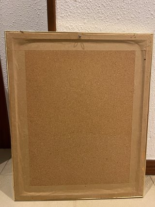 Cuadro Egipcio Papel con Marco Dorado