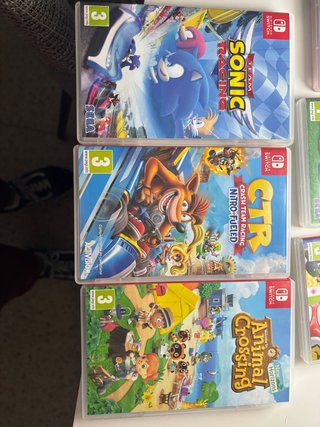 Pack 3 Juegos Nintendo Switch: Sonic, CTR, Animal