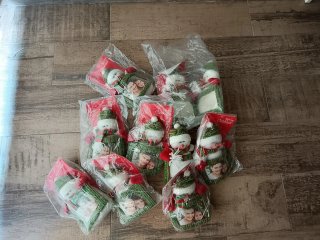 Portafotos Muñeco Nieve Navideño