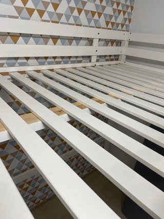 Cama alta IKEA STORA blanca