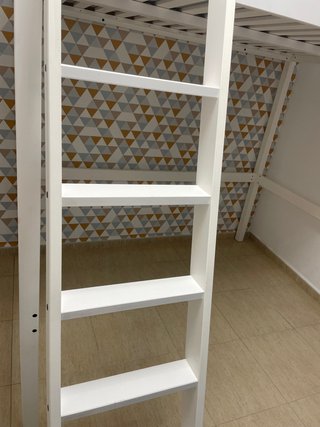 Cama alta IKEA STORA blanca