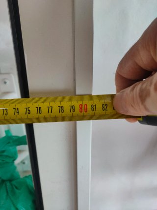 Puerta aluminio blanco con cristal seguridad
