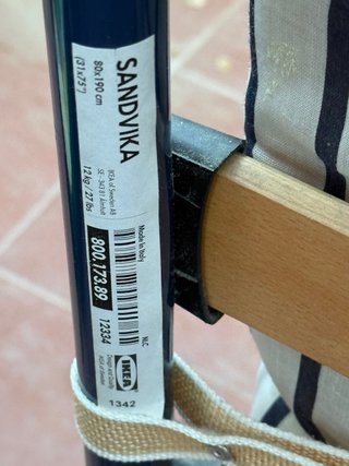 Cama Plegable Azul con Colchón