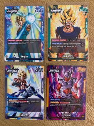 99 Cartas Dragon Ball FB05 Inglés no repetidas