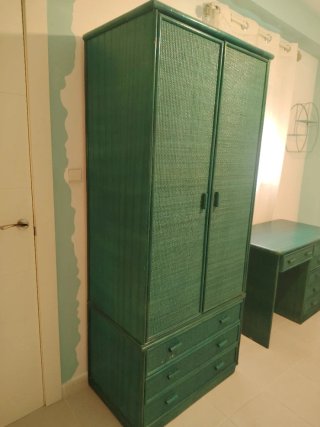 Dormitorio completo verde