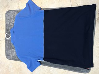 Polo Tommy Hilfiger Azul y Blanco Talla XS