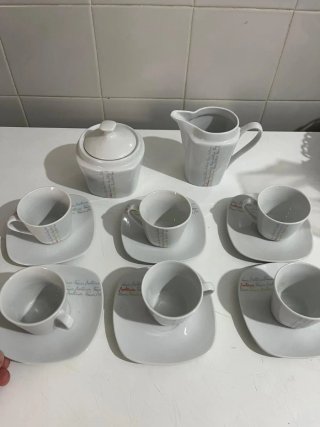 Juego de café/té porcelana francés montesinos