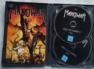 Doble .DVD Usado Heavy Metal.Manowar hell on heart