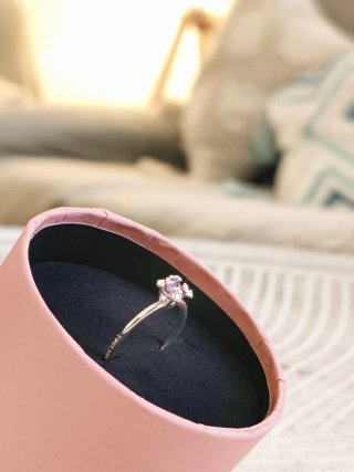 Anillo Tous Plata y Lila