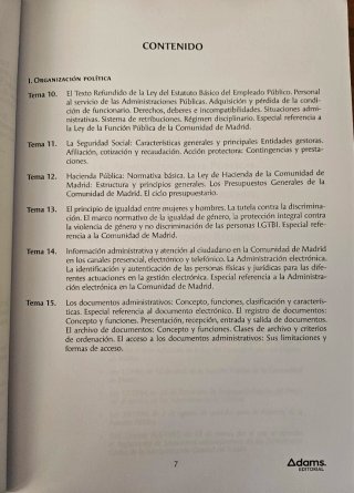 Temario oposición Auxiliar administrativo CAM