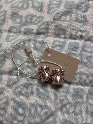 Pendientes Oso Tous Plata y Perla Cultivada