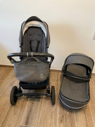 Carrito de bebé Mercedes-Benz gris
