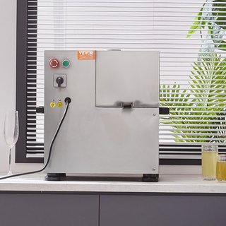 Extractor de Jugo de Caña de Azúcar Eléctrico, Máquina de Jugo de Caña de Azúcar de 800W con Alta Producción de 661LBS/H, 4 Rodillos de Acero Inoxidable, Ajuste Automático de Presión de Rodillo pa...
