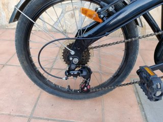 Bicicleta plegable.