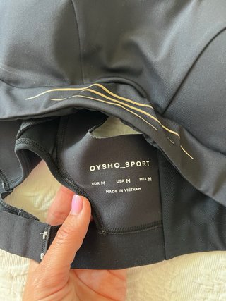 Reggiseno sportivo Oysho Nero