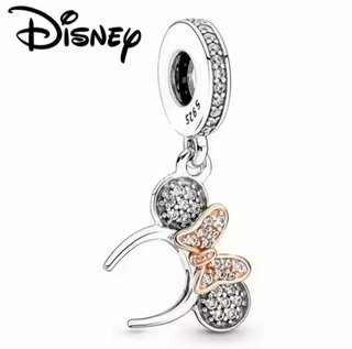 PLATA 925 CHARM DISNEY MINNIE MOUSE PLATA Y ROSA