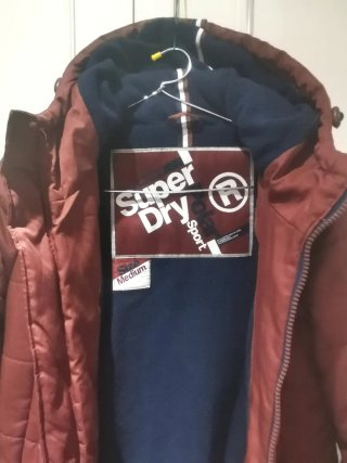 Chaqueta Superdry Mujer Talla M Granate