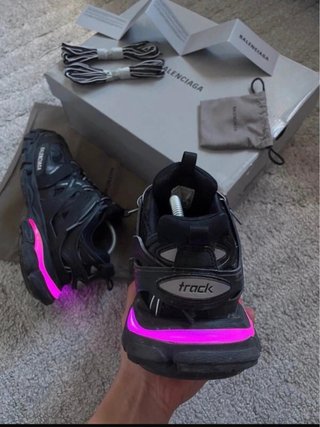 Balenciaga Track LED Zapatillas Negras y Azules
