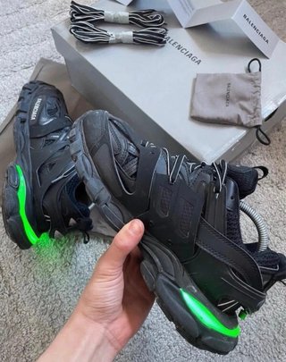 Balenciaga Track LED Zapatillas Negras y Azules