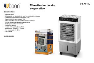 Climatizador U Boon UB-AC15L 120W 15L