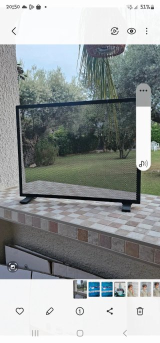 Salvachispas metálico negro