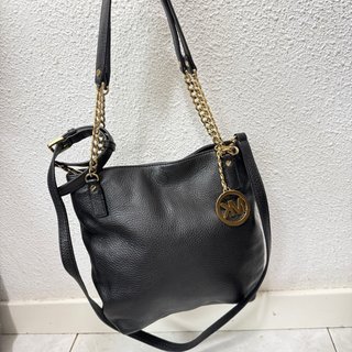 Bolso Michael Kors Piel Negro y Dorado