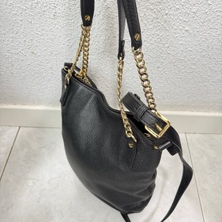Bolso Michael Kors Piel Negro y Dorado
