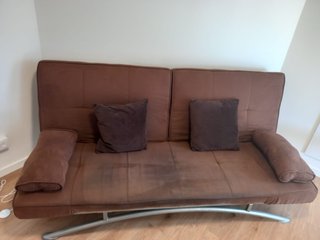 URGE Sofá cama marrón 3 plazas