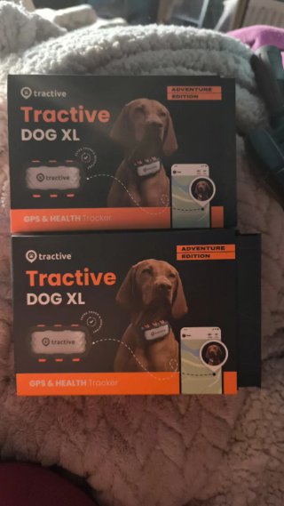 2 x Tractive DOG XL GPS Tracker.