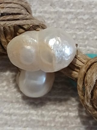 Collana perle naturali e turchesi