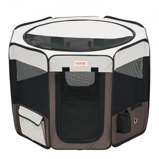 Parque para Mascotas Plegable, Parque para Perros Portátil de 36 pulgadas, Jaula para Cachorros, Perros, Gatos, Tela Oxford 600D Premium Impermeable, Con Cremallera Desmontable, para Uso en Interi...
