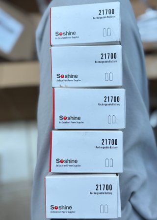 5 Baterías Soshine 21700 Recargables