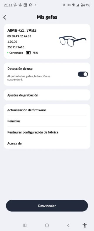 Gafas Inteligentes AIMB G1 Bluetooth