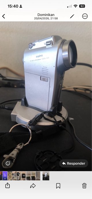 Cámara de vídeo Sanyo Plata