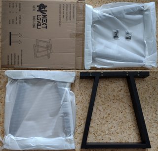 Patas metálicas negras para mesa de madera vidrio