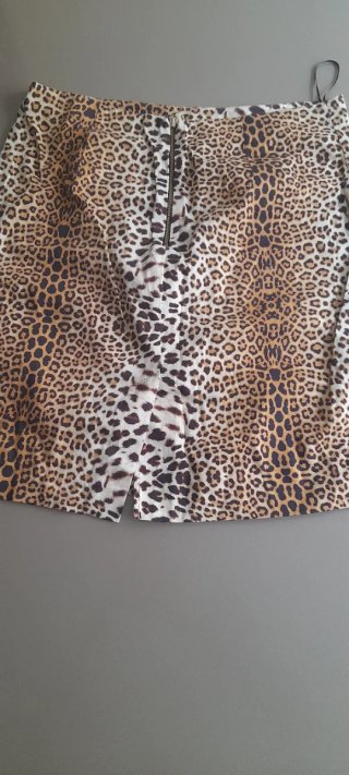 Falda Leopardo Beige y Marrón