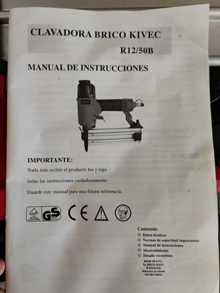 Clavadora Aire Brico Kivec R12/50B