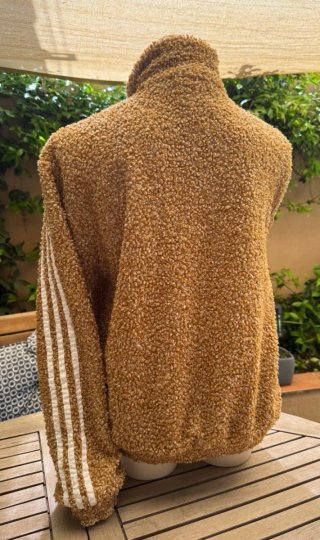 Chaqueta Adidas Borreguito Beige/Marrón