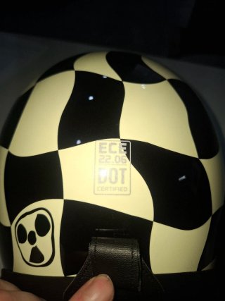 Casco Moto Checkerboard