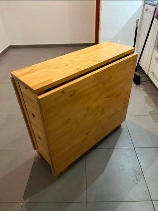 Mesa de madera plegable
