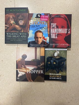 Lote 5 Libros: Arte (Hopper), Atwood, Bulgakov