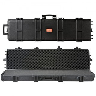 Funda para Rifle, Funda Dura para Rifle con 3 Capas de Espumas Totalmente Protectores, Funda Dura con Cerradura de 138 cm con Ruedas, Impermeable IP67 y a Prueba de Aplastamiento, para Dos Rifles ...