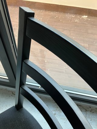 4 sillas IKEA madera color ébano impecables