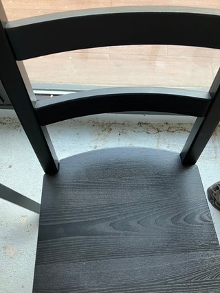 4 sillas IKEA madera color ébano impecables