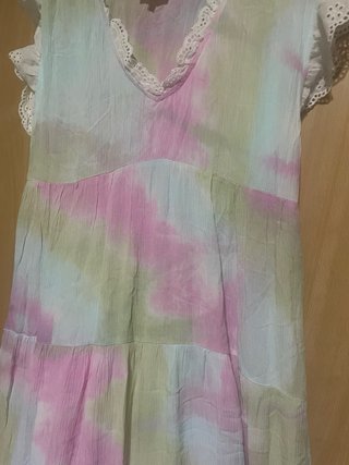 Vestido largo tie-dye talla única