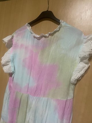 Vestido largo tie-dye talla única
