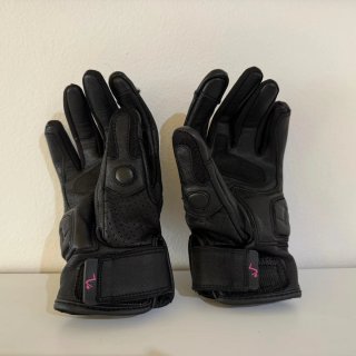 Pack Guantes Moto Mujer Verano Invierno Rosa Negro