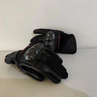 Pack Guantes Moto Mujer Verano Invierno Rosa Negro