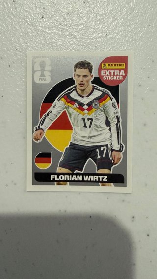 Florian Wirtz Extra Sticker Plata Mundial 2026